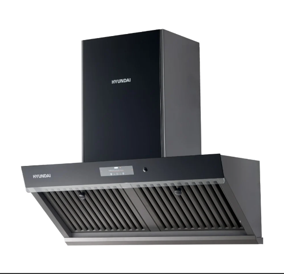 1 شفاط هيونداي HYUNDAI - حرف تي مائل قوه 1500م/3 - H انتلجنت يعمل بالذكاء الاصطناعي بالاوامر الصوتيه باللمس بالاشاره - فلاتر شرائح استيل ثلاثيه معمره صحن تجميع الزيوت 90 سم - HY-06(1500) - الصورة 1