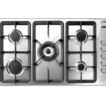 كلفنيتور - سطح بلت ان غاز 5 عيون 90 سم مفاتيح جانبيه - KRBH-ASCLTPO-195/X