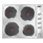 كلفنيتور - سطح بلت ان 4 عيون كهرباء حجر 60 سم استيل (ايطالي)   KRBH-EAFHPSP-164/X2