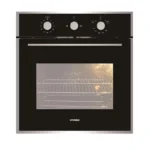 هيونداي - فرن بلت ان غاز 60 سم باب الفرن مزود بثلاث طبقات زجاج مروحة تبريد داخلية مروحة توزيع حرارة صمام امان كامل اشعال ذاتي - HY-GH67