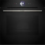بوش - فرن بلت إن – 60×60 سم، 14 وظيفة، 71 لتر، أسود، تنظيف ذاتي، تحكم ذكي، سلسلة 8 - HBG776NB1M