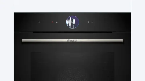 ⁦بوش فرن مدمج 60 سم، 14 وظيفة، 71 لتر، أسود، تنظيف بالبخار - HBG756CB1M⁩ - الصورة ⁦4⁩