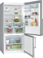 ⁦بوش - ثلاجة قائمة بذاتها بفريزر سفلي 682 لتر - 21.9 قدم مكعبة تقريباً – ستانلس ستيل مقاوم لبصمات الأصابع - KGN86AI41B⁩ - الصورة ⁦3⁩