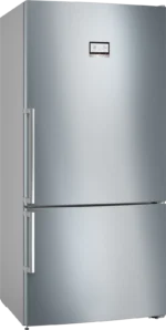 بوش - ثلاجة قائمة بذاتها بفريزر سفلي 682 لتر - 21.9 قدم مكعبة تقريباً – ستانلس ستيل مقاوم لبصمات الأصابع - KGN86AI41B