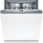 بوش - غسالة أطباق بلت ان بيضاء من الفئة 4، مدمجة بالكامل بعرض 60 سم - SMV4HMX65M