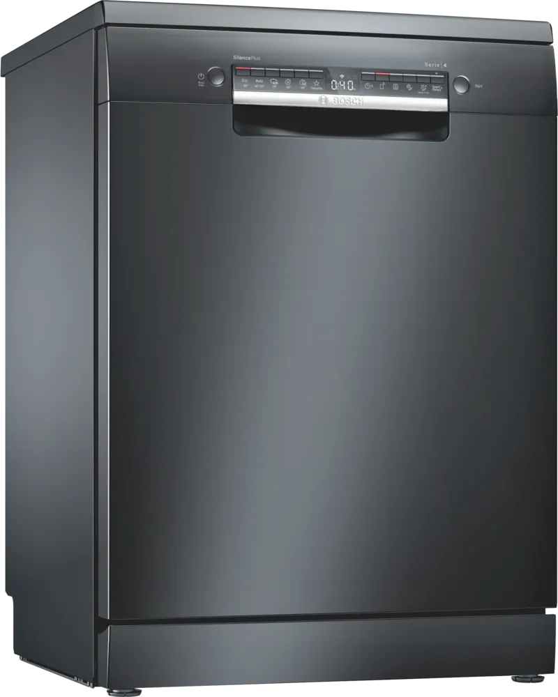21043387_SMS4HMC65M_STP_def.webp بوش - غسالة صحون قائمة بذاتها بعرض 60 سم عدد البرامج 6 - نظام التجفيف مبادل حراري – إينوكس أسود مقاوم لبصمات الأصابع - SMS4HMC65M - الصورة 1