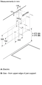 ⁦بوش - شفاط زجاج أسود مائل – سلسلة 6 - 90 سم – DWK97PJ60M⁩ - الصورة ⁦7⁩