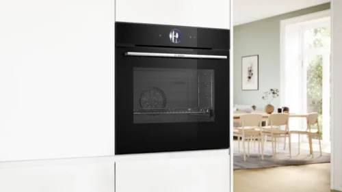 ⁦بوش فرن مدمج 60 سم، 14 وظيفة، 71 لتر، أسود، تنظيف بالبخار - HBG756CB1M⁩ - الصورة ⁦7⁩