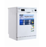 ⁦جنرال سوبريم غسالة صحون, 5 برامج, 12 مكان, 2 رف, خاصية تجفيف, خاصية نصف تحميل, أبيض - GSDW1225WVT⁩ - الصورة ⁦2⁩