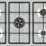 كتشن برو - سطح 5 شعلات غاز استيل شبك هيفي ديوتى 90 سم – مفاتيح جانبية - اشعال ذاتي - صمام امان - KP902H/GA