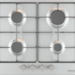 كتشن برو - سطح 4 شعلات غاز استيل شبك اينامل اللامع - مفاتيح امامية - صمام امان - اشعال ذاتي - KP602/GA