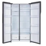 ⁦ثلاجة دولابي هيونداي اسود بابين 488 لتر  دولابي جنبا الى جنب  اللون اسود - HY-FS480B⁩ - الصورة ⁦2⁩