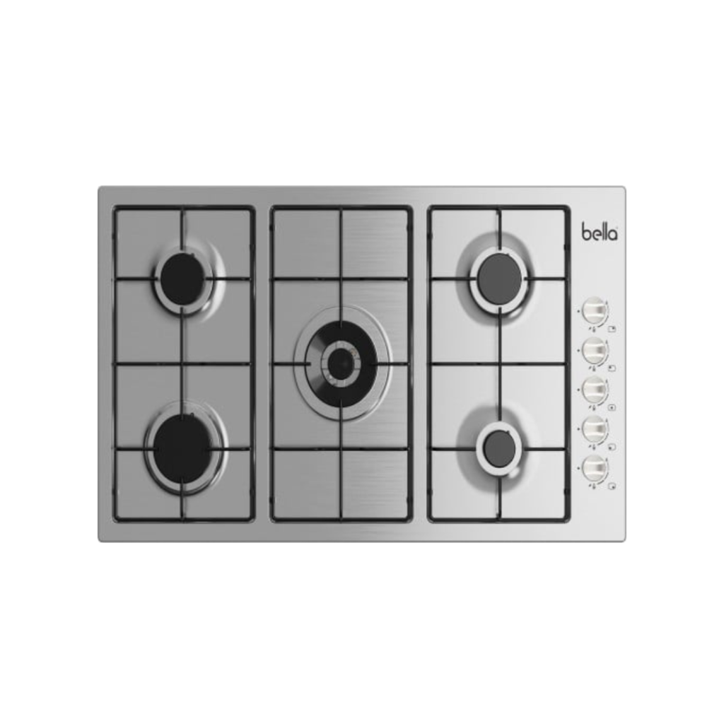 3eb37c3c-15bd-4bb2-a7ad-60c28a37c713-1000x1000-FugIJznGBw4Ud4lB9b0ab7VFLkhOv9Ig1ul9nUEe.webp بيلا - سطح 90 سم 5 عين غاز شبك خفيف - B90GX50E - الصورة 1