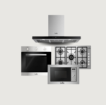 ⁦بيلا BELLA - بكج بلت ان - فرن بيلا 60 سم – 7 وظائف - ميكرويف بيلا 28 لتر – مدمج - سطح غاز بيلا 90 سم – 5 عيون - شفاط جداري بيلا 90 سم – تصميم T⁩ - الصورة ⁦2⁩