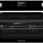 كيتشن برو - فرن كهرباء بلت ان اسود ديجتال – 9 وظائف - 2 مروحة توزيع - مروح تبريد - ايطالي - باب زجاجي شفاف بزجاج داخلي – طبقتين من الزجاج تعمل كعازل للحرارة - KP908B/EL