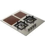 كيتشن لاين - سطح 60سم 2 عين غاز شبك منفصل هيفي ديوتي + 2 عين كهرباء سيراميك - ZP.JE4009 - JM2BVSM0HHXS