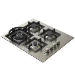 كيتشن لاين - سطح 60سم 4 عين غاز أستيل مع مفاتيح جانبية شبك منفصل هيفي ديوتي - ZP.J4014BK - JM4VGSMSH0XS