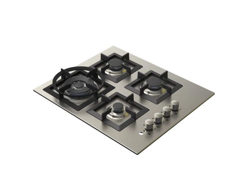 60-cm-Jeweline-Hob-4-Gas-Burners-.-Cast-Iron-Support-Side-Knobs.webp كيتشن لاين - سطح 60سم 4 عين غاز أستيل مع مفاتيح جانبية شبك منفصل هيفي ديوتي - ZP.J4014BK - JM4VGSMSH0XS - الصورة 1
