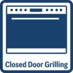 ⁦بوش - موقد غاز كوكرز مع فرن بلون أسود ومساحة كبيرة جدًا بسطح زجاجي أنيق وأداء عالي بتصميم سهل الاستخدام - HJY5G7Q69M⁩ - الصورة ⁦3⁩