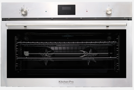 61ooA8lXsCKFuobr4VMbKGZ3ZhRwWWeZliBtRMcT-1.webp كيتشن برو - فرن كهرباء بلت ان استيل ديجتال – 9 وظائف - 2 مروحة توزيع - مروح تبريد - مبرمج إلكتروني 3 لمس - ايطالي - K P909/EL - الصورة 1