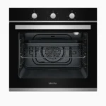 سيمفر - فرن كهرباء بلت ان 60 سم - 6 وظائف 59 لتر - 2 مفاتيح استيل للتحكم بالباب - 3 طبقات من الزجاج - مروحتين - B 6006 EERB