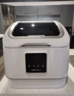 ⁦ماستر جاز - غسالة صحون للمنضدة والسطح الرخامي - عدد الأماكن : 4 أماكن عدد البرامج : 7 برنامج المقاس : 43 سم تحكم دقيق يعمل باللمس - خاصية التجفيف للمحتويات للاستخدام المباشر - MGDWM8⁩ - الصورة ⁦2⁩