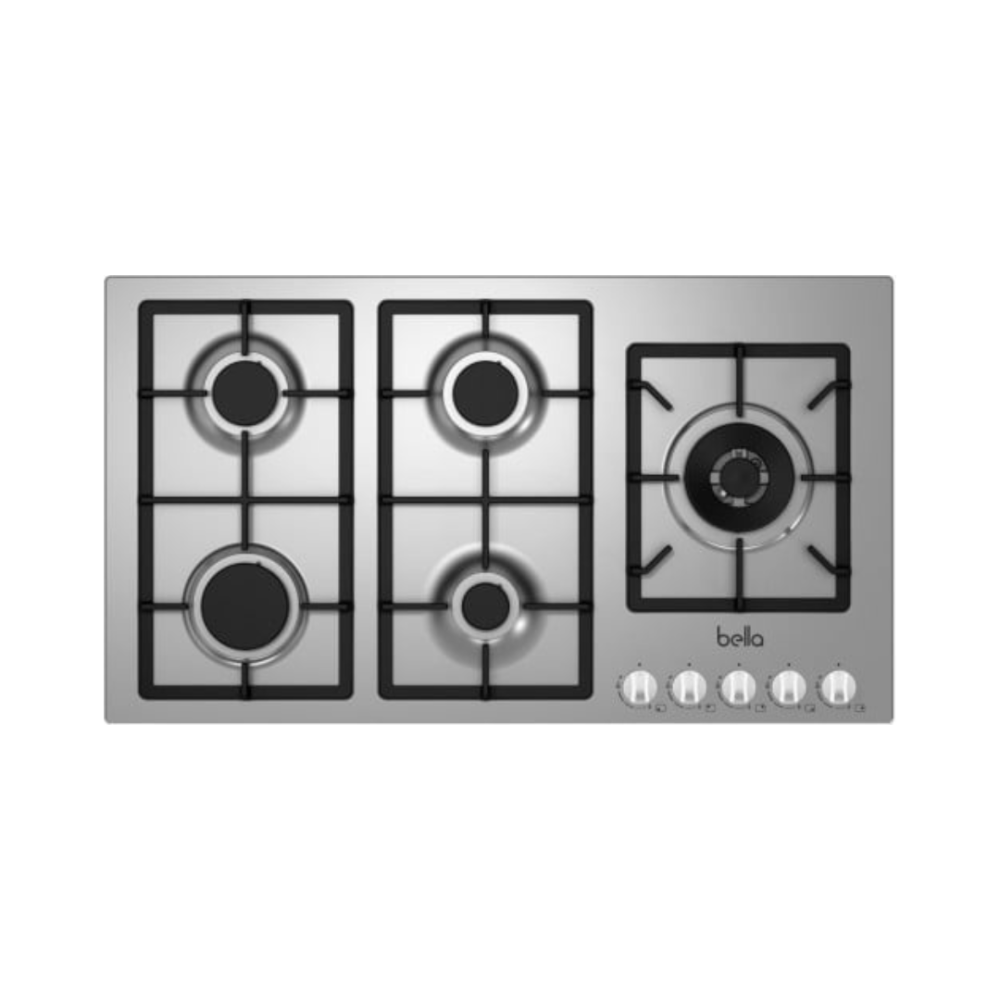 77060906-8e03-4b4b-bb00-e02df47a4e0d-1000x1000-dY9UT4Ey7HMljsFanv8gr6As8I5TFcidBDddxvcP.webp بيلا - سطح 90 سم عين كبيره جانبيه , 5 عين غاز هيفي ديوتي - B91 GX 50H - الصورة 1