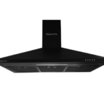 كيتشن برو - شفاط 90 سم هرمي - اسود - قوة شفط 1000 م - عدد الفلاتر 2 من الاستيل الاسود المقوى - اللمبة ليد ابيض - AAS-9001D