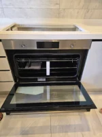 ⁦سيمفر - فرن كهرباء بلت ان 90 سم - 9 وظائف – 1 مروحة توزيع للحرارة + 1 مروحة تبريد داخلية – ستيل مؤقت ديجيتال يعمل باللمس - 142 لتر شواية داخيلة : B 9109 DERM⁩ - الصورة ⁦10⁩