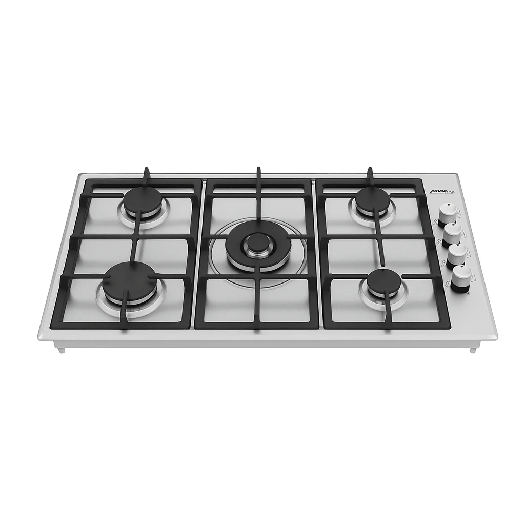 8b81939d-4acd-48d5-8952-22076930a684.webp ماستر جاز - سطح بلت ان 5 شعلات غاز - شبك ثقيل - صمام امان - إشعال ذاتي 90 سم إيطالي - 1-H95GLCX - الصورة 1