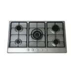 كيتشن لاين - سطح 90سم 5 عين غاز شبك هيفي ديوتي مفاتيح أمامية - ZP.GG5026 - HI5VRSMCG0XS