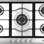 بولم - سطح بلت ان 5 شعلات غاز منها شعلة مزدوجة في الوسط أستيل صناعة ايطالية 90 سم - B95-545