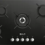 بولم - سطح بلت ان 5 شعلات غاز سيراميك منها شعلة مزدوجة في الوسط أسود صناعة ايطالية 90 سم - B95G-MATIK