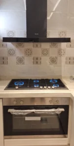 ⁦كيتشن نت شفاط حرف تي أسود مقاس 90 سم يعمل بالمس 1000م3/س - MI2203003⁩ - الصورة ⁦4⁩