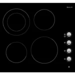 بولم - سطح بلت ان 4 شعلات كهرباء سيراميك منها منطقة مزدوجة تحكم مفتاح تكنولوجيا ايطالية 60 سم - EVC614SK