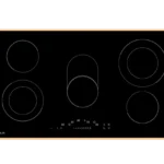 بولم - سطح بلت ان 5 شعلات كهرباء سيراميك منها 3 مناطق مزدوجة أسود تحكم لمس تكنولوجيا ايطالية 90 سم - EVC905T-FF