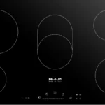 بولم - سطح بلت ان 5 شعلات كهرباء سيراميك منها 2 مناطق مزدوجة أسود تحكم لمس صناعة ايطالية 90 سم - EVC905T-IT