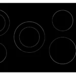 بولم - سطح بلت ان 5 شعلات كهرباء سيراميك منها شعلة مزدوجة في الوسط أسود تحكم مفاتيح تكنولوجيا ايطالية 90 سم - EVC915SK