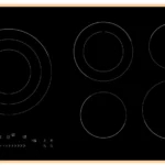 بولم - سطح بلت ان 5 شعلات كهرباء سيراميك منها منطقتين مزدوجة أسود تحكم لمس تكنولوجيا ايطالية 90 سم - EVC953T-BL