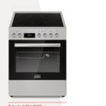 سيمفر - فرن كهربائي قائم بذاته بحجم 60×60 سم 7 وظائف (0+6) سطح علوي زجاجي سيراميك بـ 4 مناطق طهي (4 Zones) برمجة رقمية بـ 6 أزرار درج سفلي ثابت للتخزين - F 6060 VCH-SMF01