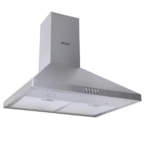 جنرال سوبريم , شفاط مدمج جداري مع مدخنة تصميم هرمي 60سم , معدل الشفط 450 م 3 / ساعة , 3 سرعات للمروحة ,ستانلس ستيل ,GSCH60FS