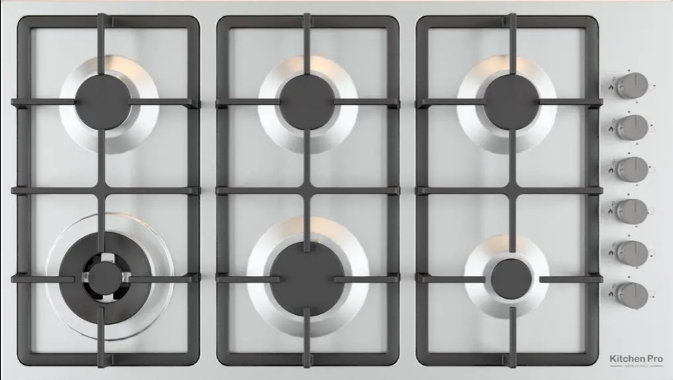 LXkqnSRjh3rYcYKgmAuf0gn4px7hzYxXyZ3dWIlQ.webp كيتشن برو - سطح 6 شعلات غاز – مفاتيح جانبية - عين ثلاثيه علي اليسار - اشعال ذاتى مع كل مفتاح - شبك من الحديد الزهر شدبد التحمل - امان تام لقطع الغاز في حالة اطفاء الشعلة - KP9024/GA - الصورة 1