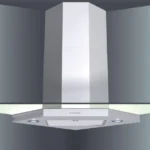 كيتشن لاين – شفاط جداري مائل زاوية 100 سم – تدفق هواء: 650 م³/ساعة – ضوضاء: 44–62 ديسبل – إضاءة LED – تحكم باللمس – MARINER-100-650