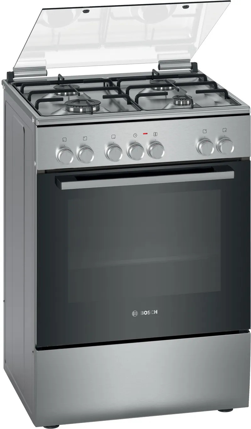 MCSA02444282_136_FS_HXA150D50M_Bosch_B591_Inox_def.webp بوش - موقد غاز متعدد الاستخدامات سلسلة 2، موقد غاز قائم بذاته، مقاس 60 سم × 60 سم، ستانلس ستيل - HXA150D59M - الصورة 1