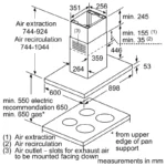 ⁦بوش - شفاط جزيرة 90 سم سلسلة الطرازات Serie 4 ستانلس ستيل - DIB97IM50M⁩ - الصورة ⁦7⁩