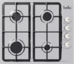 ⁦بيلا BELLA - بكج بلت ان - فرن 60 كهرباء 9 وظائف ستيل - سطح 60 غاز شبك هفي ديوتي ستيل - ميكرويف مدمج 28 لتر أستيل - شفاط حرف تي قوة 1000م3 الساعة 60 سم⁩ - الصورة ⁦2⁩