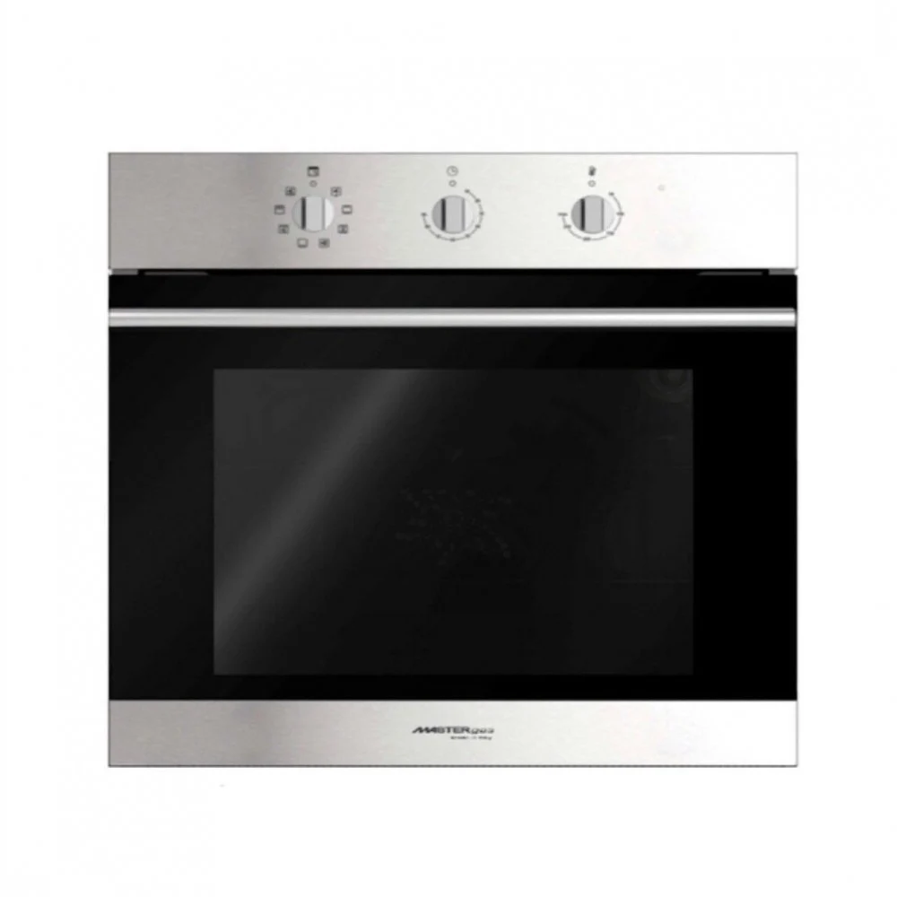 O66E8MX فرن MASTERgas ماستر جاز - بلت ان 60 سم ايطالي - 9 وظائف - التحكم بالمفتاح - سعة الفرن 65 لتر - مروحة توزيع الحرارة - مروحة تبريد - سيخ شواية الدجاج - صينية - شبك - امان كامل - التردد 60/50 هرتز - O66E8MX - الصورة 1
