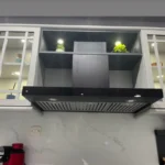 كيتشن نت - شفاط حرف تي بوكس أسود مقاس 90 سم يعمل بالمس قوة شفاط 1000م3/الساعة ماطور تيربو فلتر كربون + فلتر شرايح مقاوم للصدا MI2203003