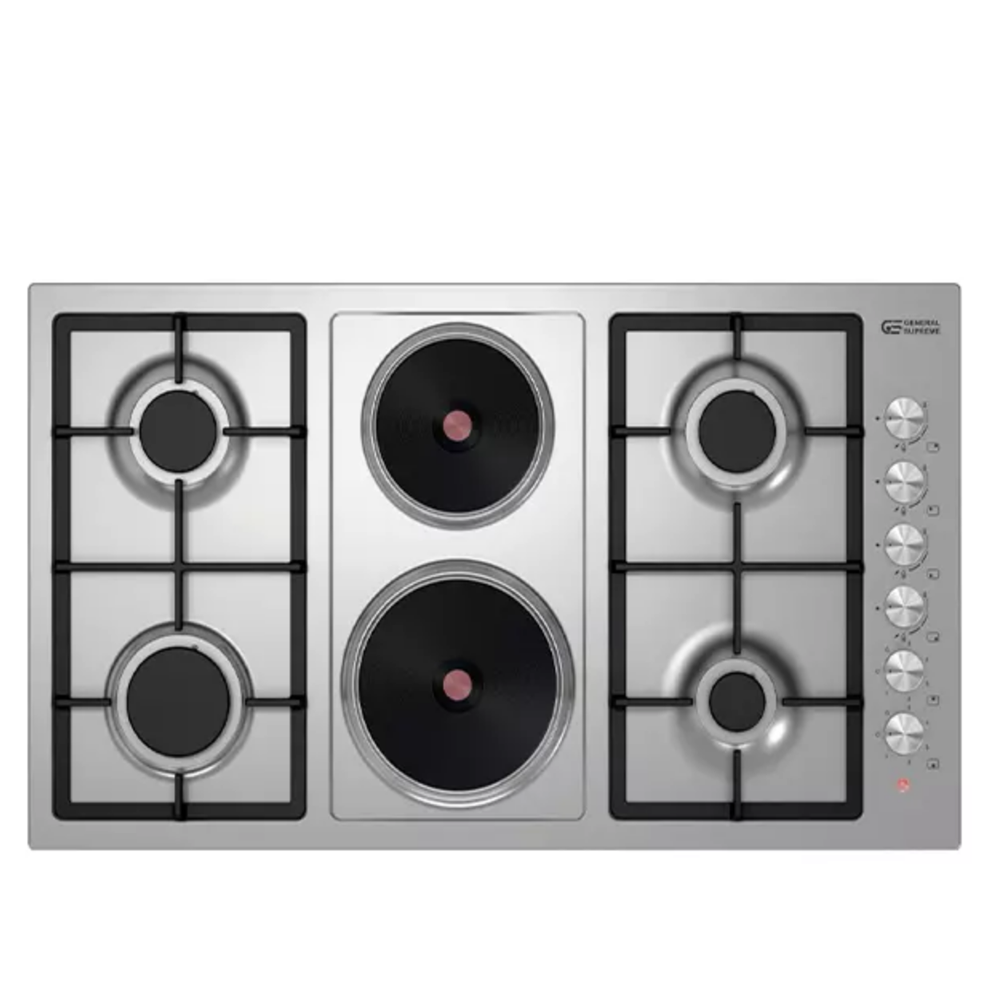 P0K3Un4XC4ITebEscA4XQjPUS7QcVqgOtKSiv5ky.webp جنرال سوبريم بلت ان - سطح 4 شعلات غاز + 2 شعلة كهرباء حجر – 90 سم – إيطالي - GSH9042IGECM - الصورة 1