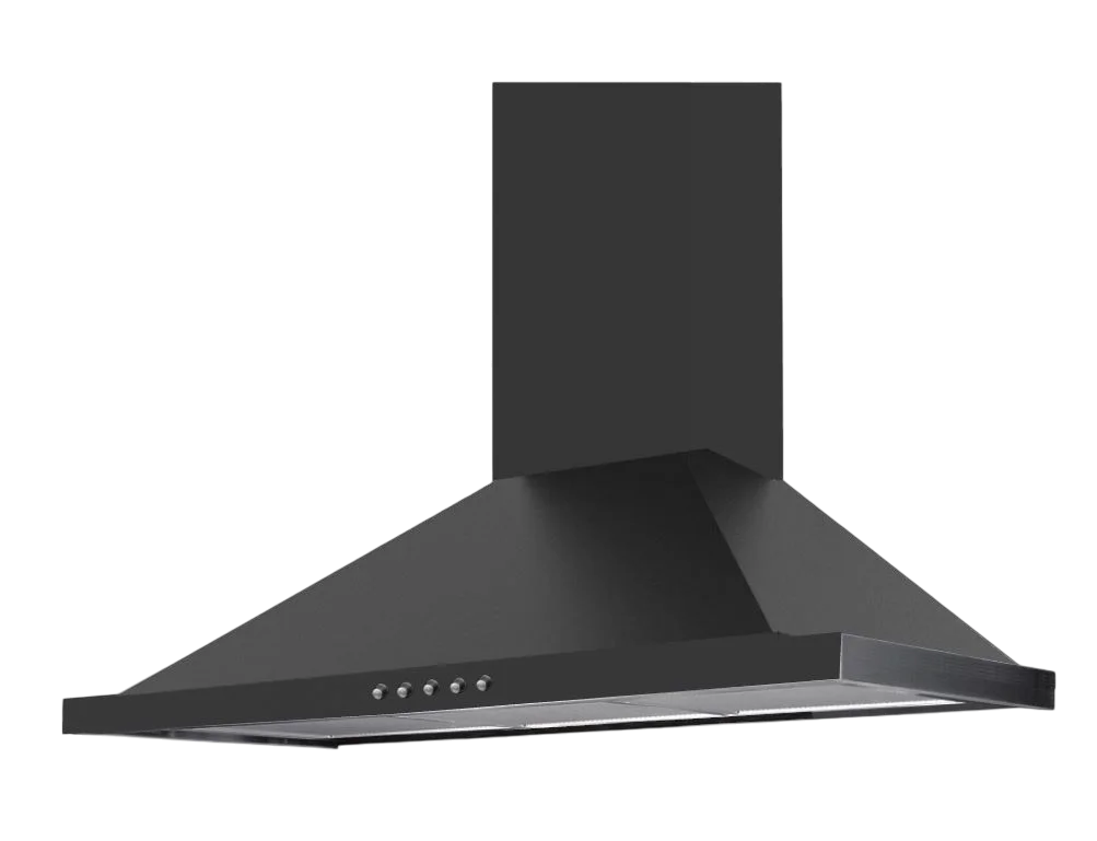 PLATINUMNERO90.webp بولم - شفاط هرمي أسود 90 سم قوة 1000م3/الساعة - تحكم بازرار- صناعة ايطالية - PLATINUMNERO90 - الصورة 1